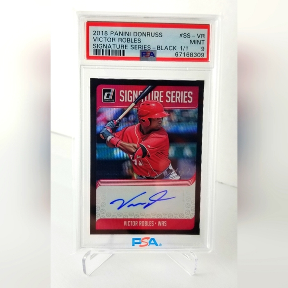 2018 Victor Robles RC 5 Card Lot with 1/1 Auto PSA 9 & PSA 10 Cards # SS-VR - Picture 6 of 10